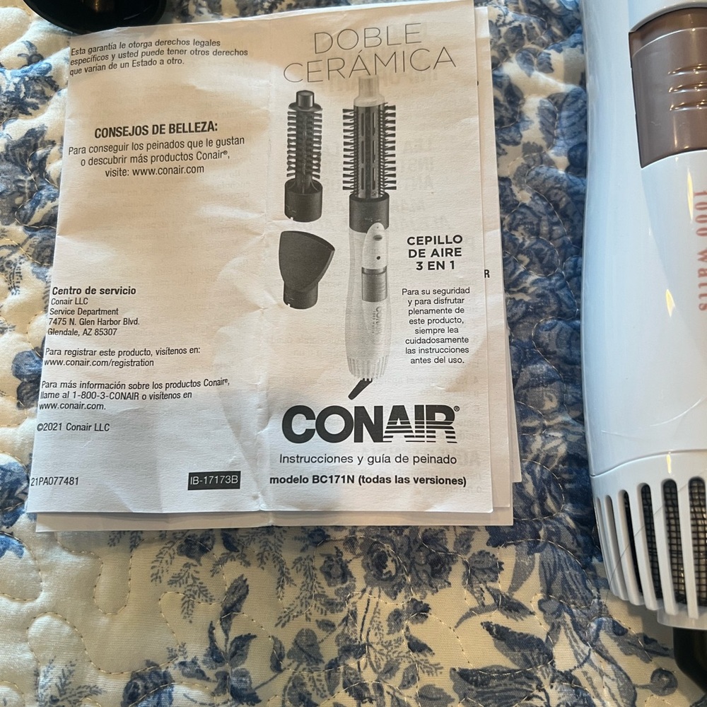 Conair Double Ceramic White Hair Styler with Attachments - Picture 3 of 5